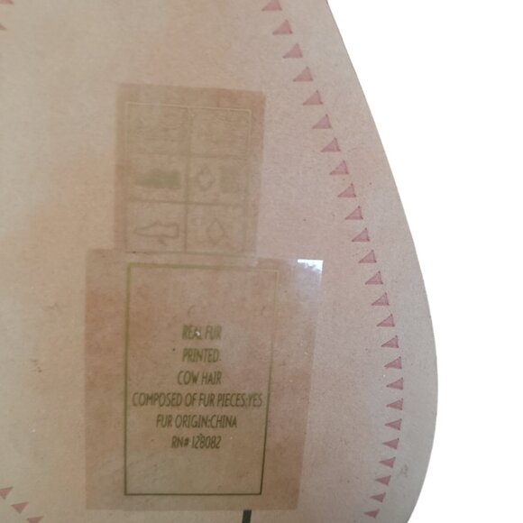 SH145 Dolce Vita NWOT Genuine Cow Hair Animal Print Zip Bootie 9.5 - Picture 7 of 8